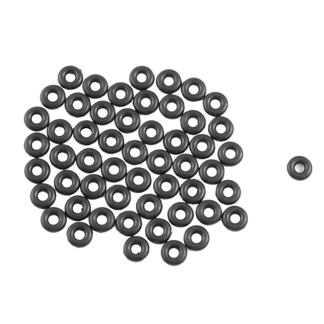 50 Pcs 6mmx2mmx2mm Automobile Sealing NBR O Rings Gaskets