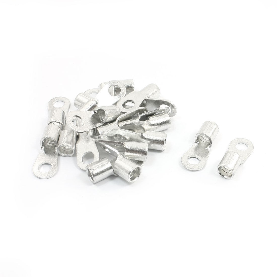 20pcs Non Insulated Terminals Connector 6.8mm Ring Dia A.W.G14-6 RNBS14-6