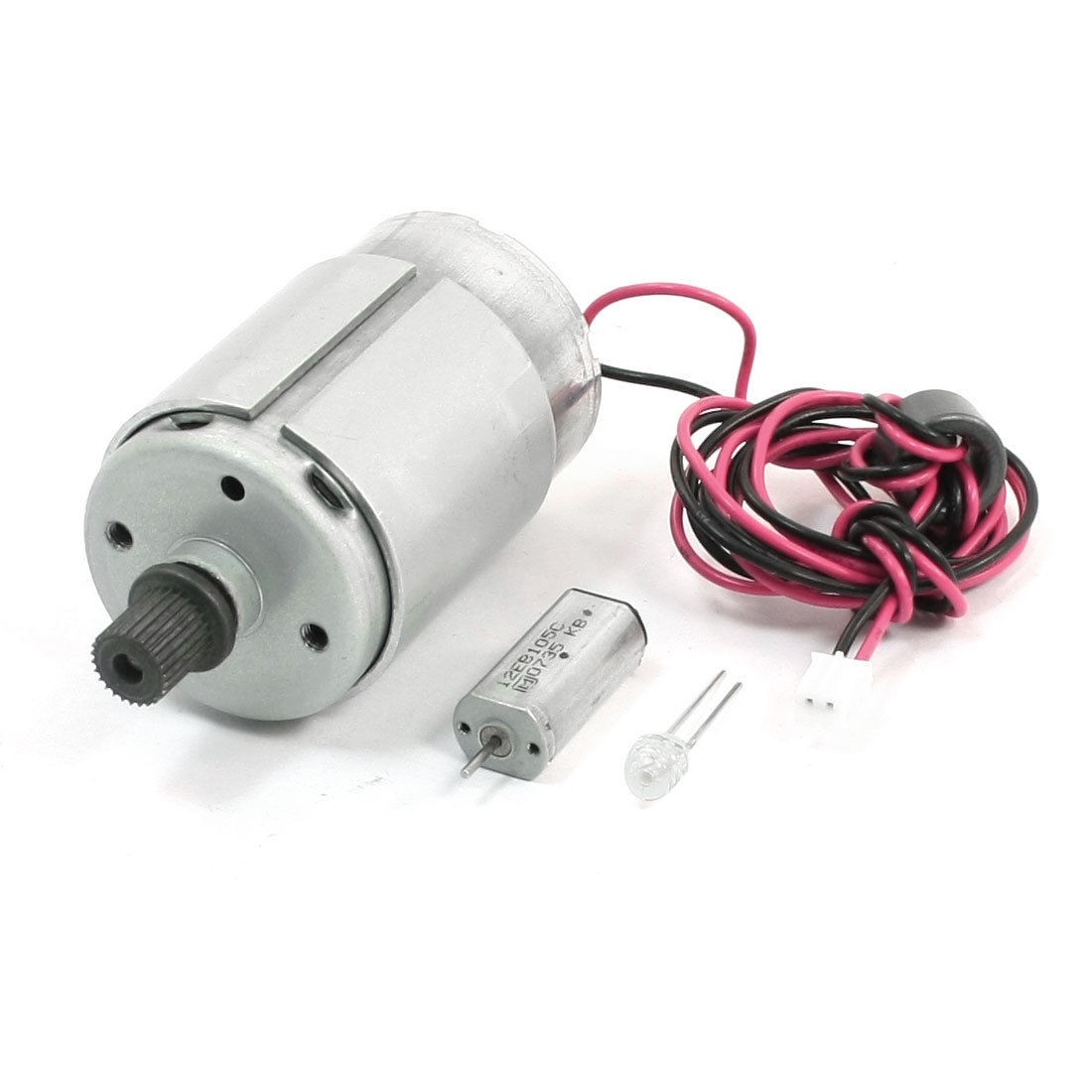 3V 1200RPM 12V 4800RPM Miniature Motor w 3V Emitting Diodes Set