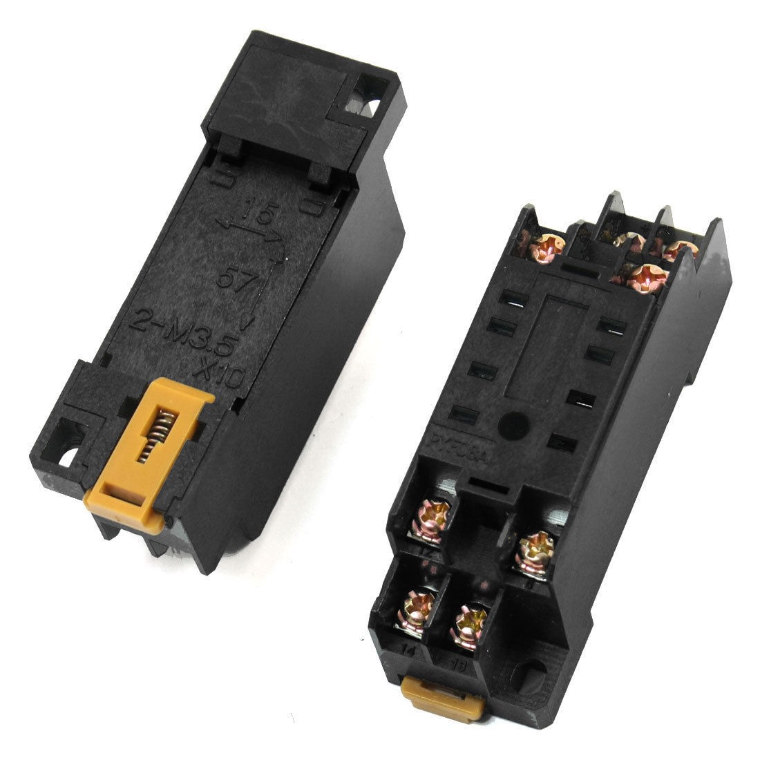 2pcs 8 Pin Power Timer Relay Socket Base Holder PYF08A for HH52P MY2J