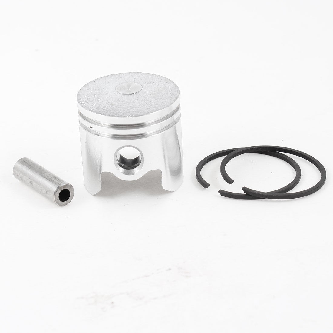 Silver Tone Aluminum Alloy 33 x 32mm Engine Air Compressor Piston Pin Ring Set