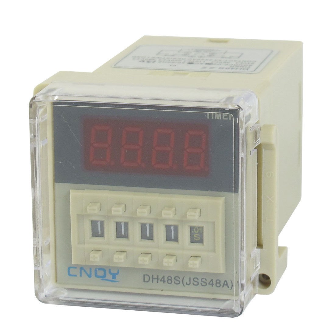 DH48S-2Z LCD Display Time Timer Delay Relay 8-Pin DPDT 0.01S-9999H AC/DC12V