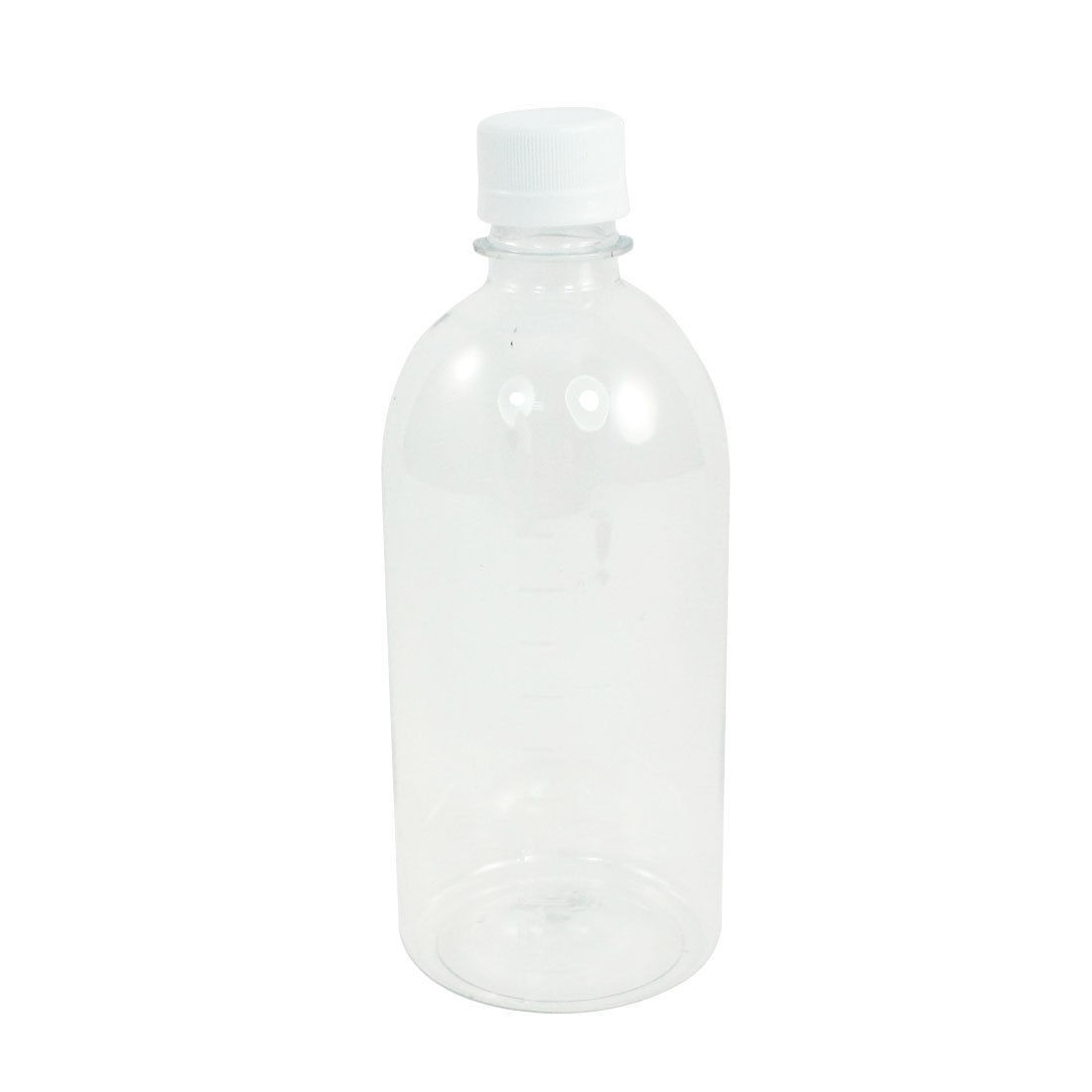 500ML Clear Plastic Cylinder Shaped Chemical Agent Bottle