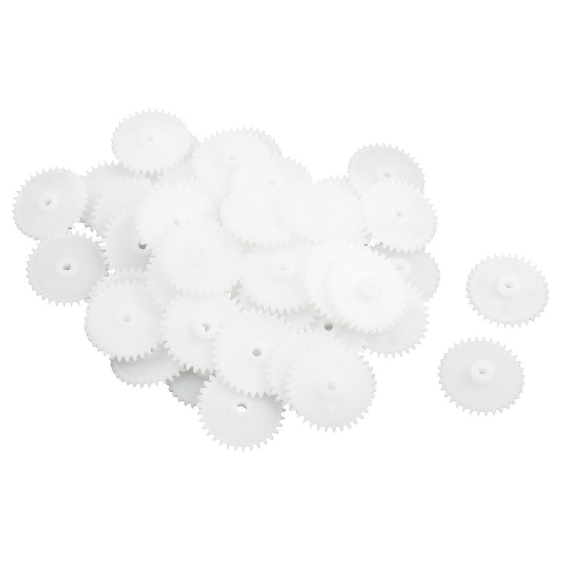 50Pcs 18mm x 2mm 34-Teeth Single Steering Gear for RC Toy Motor Drive Shaft