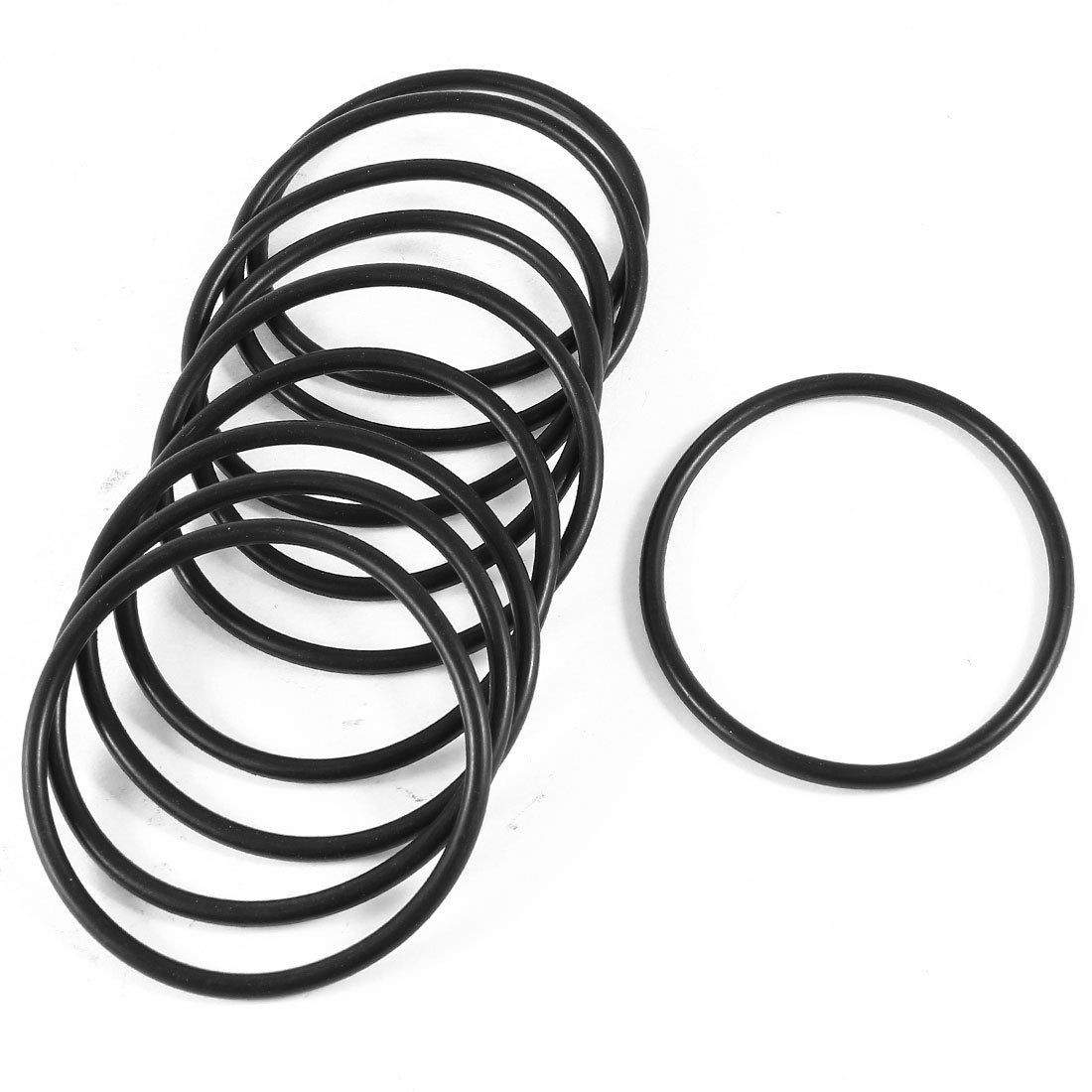 10 Pieces 65mm Outside Diameter Black Rubber O Ring O-Ring Seal Sealed Washers