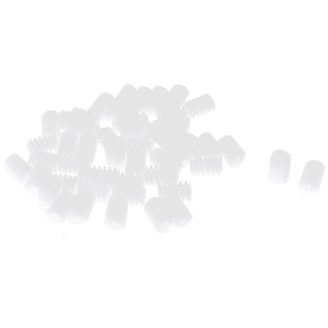 50Pcs 2mm x 6mm x 9.5mm Plastic Worm Gear for DIY Toy Motor Reduction Box