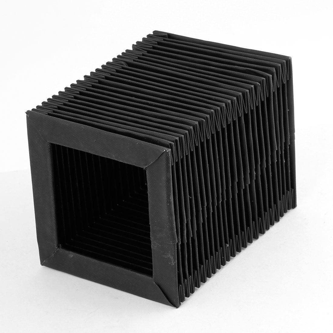 Black 40 x 10 x 11cm Flexible Accordion Dust Cover for Machine