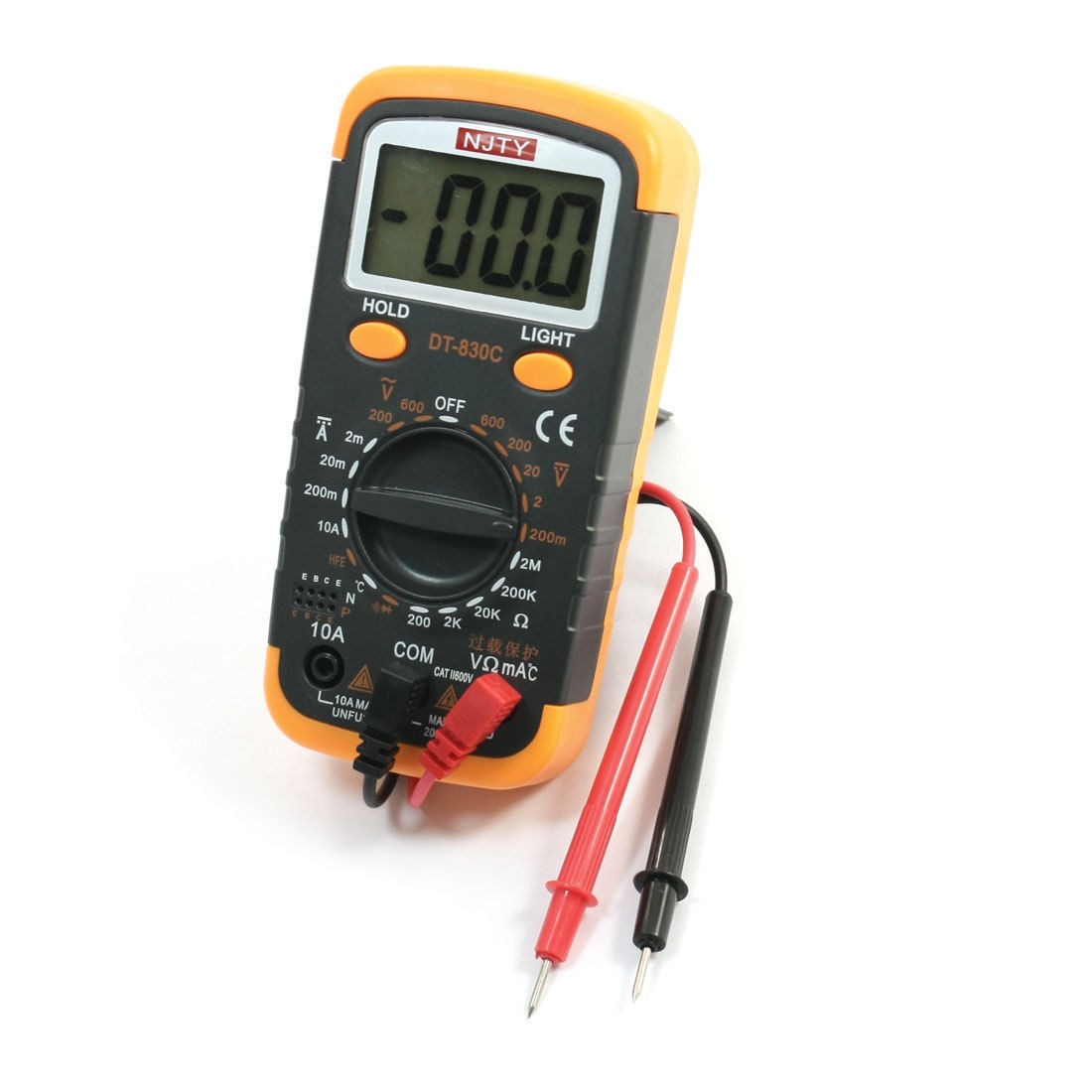 Battery Powered LCD Display Volt Current Resistance Digital Multimeter