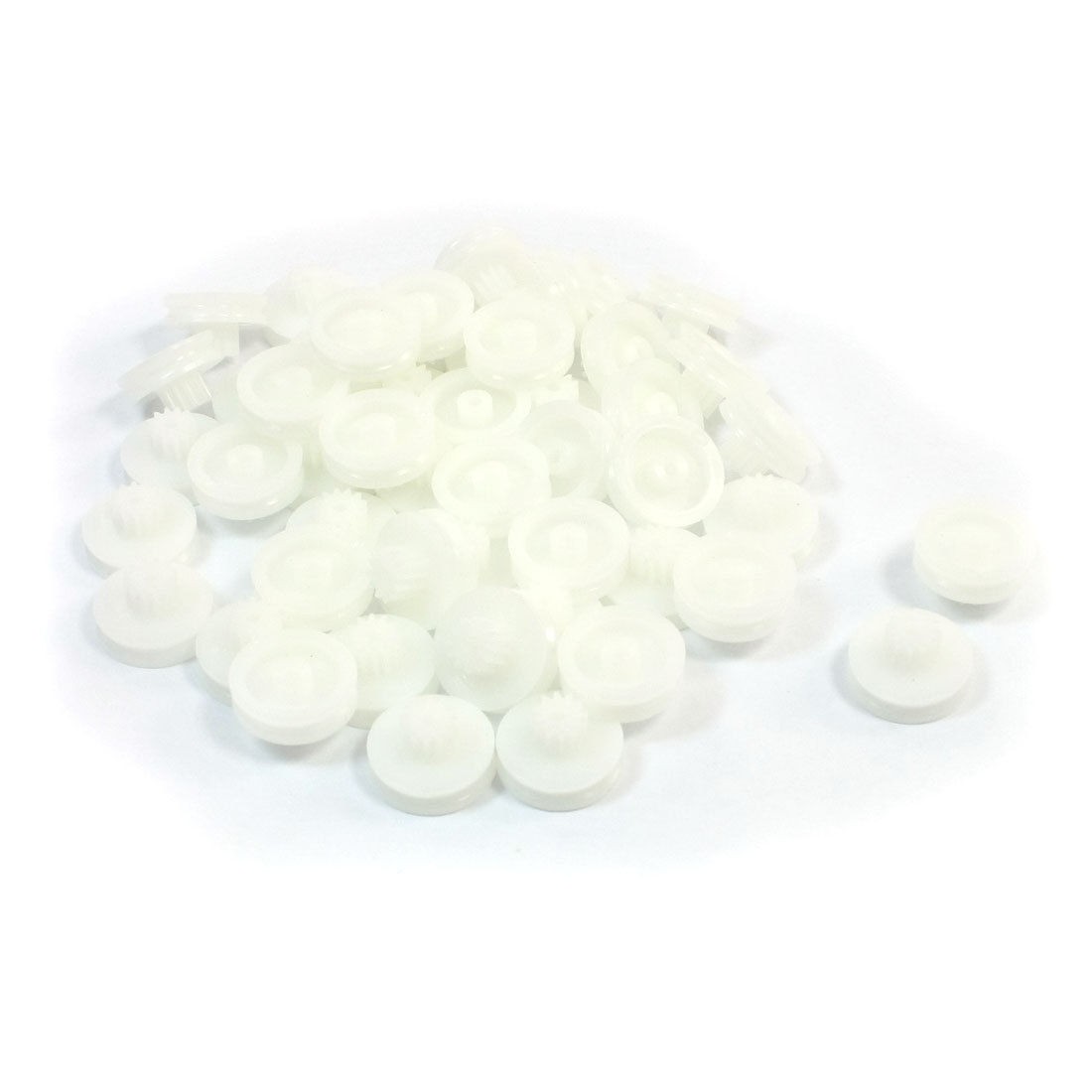 50 Pcs 10-Teeth Plastic Machanical Belt Pulley for 2mm Toy Model Motor Shaft