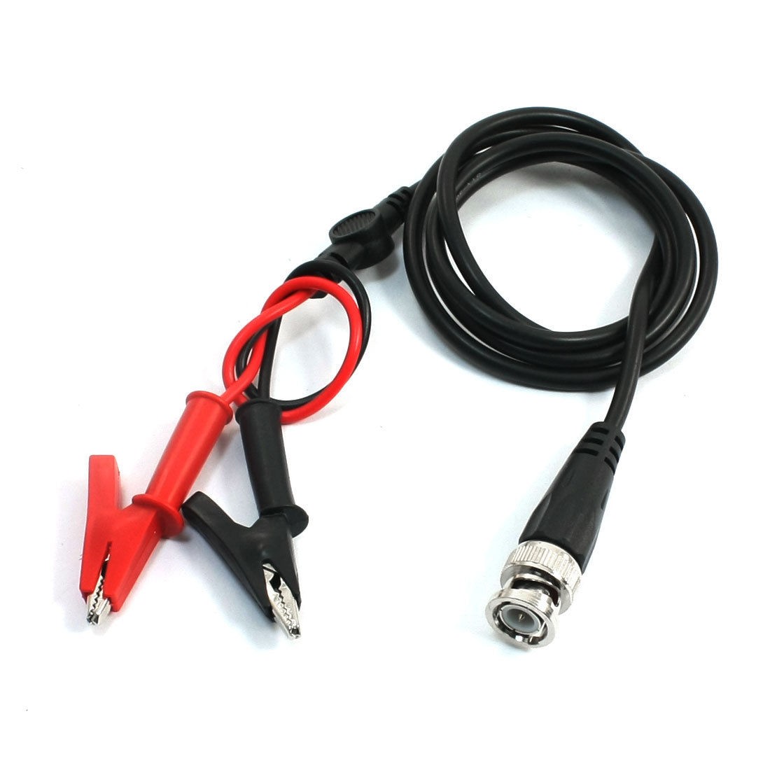 1.1M BNC Male Plug Q9 Dual Alligator Clip Probe Oscilloscope Signal Test Cable