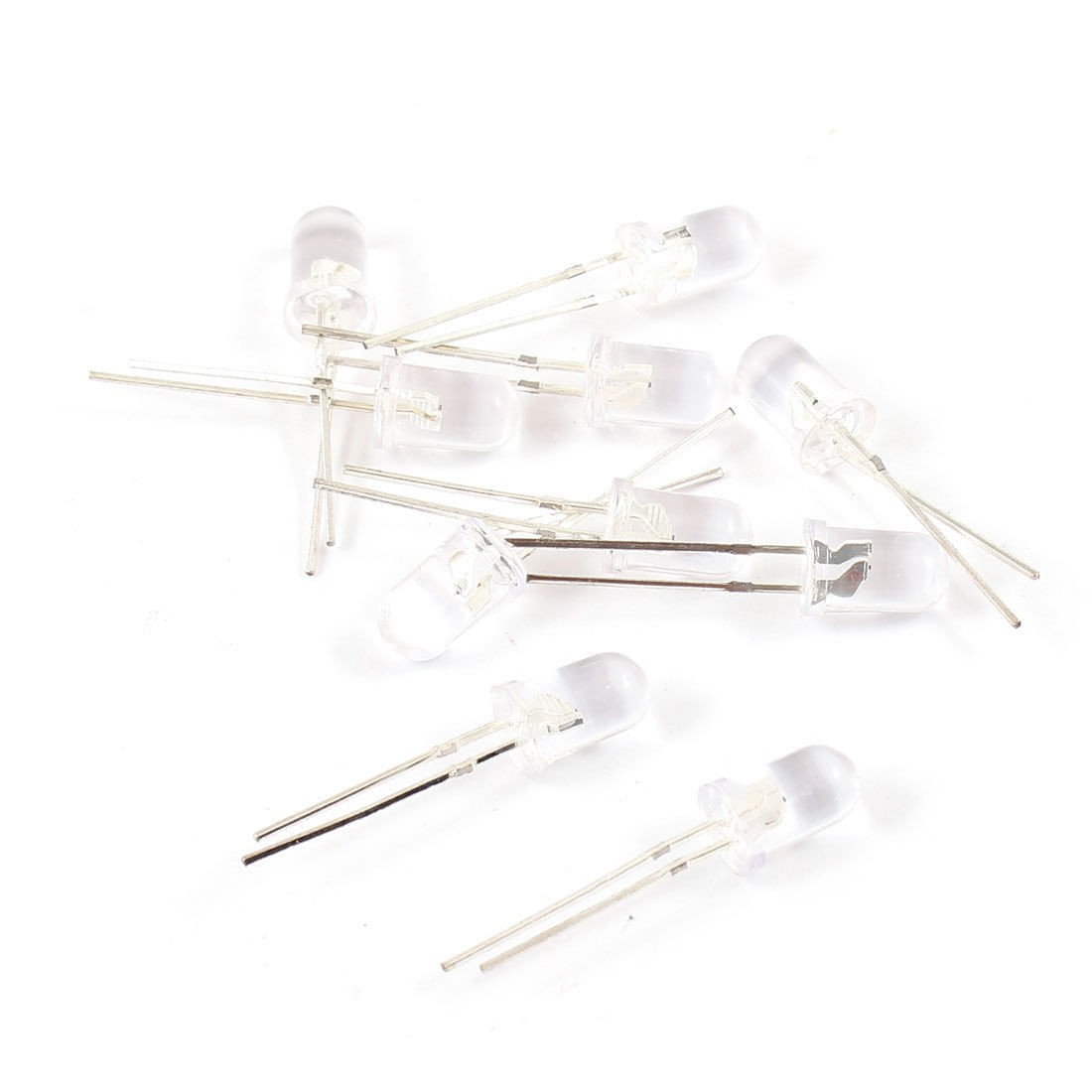 10x 5mm Round Head Straw Hat Yellow Red LED Light Emitting Diodes