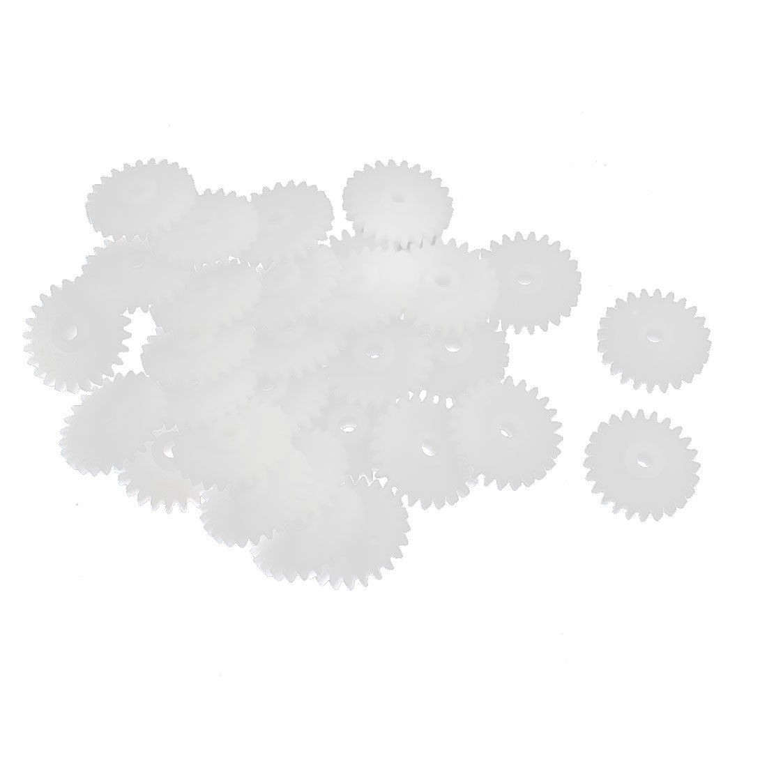 30 Pcs 24 Teeth 0.5 Modulus Plastic Single Gear for DIY Stepper Motor Gearbox