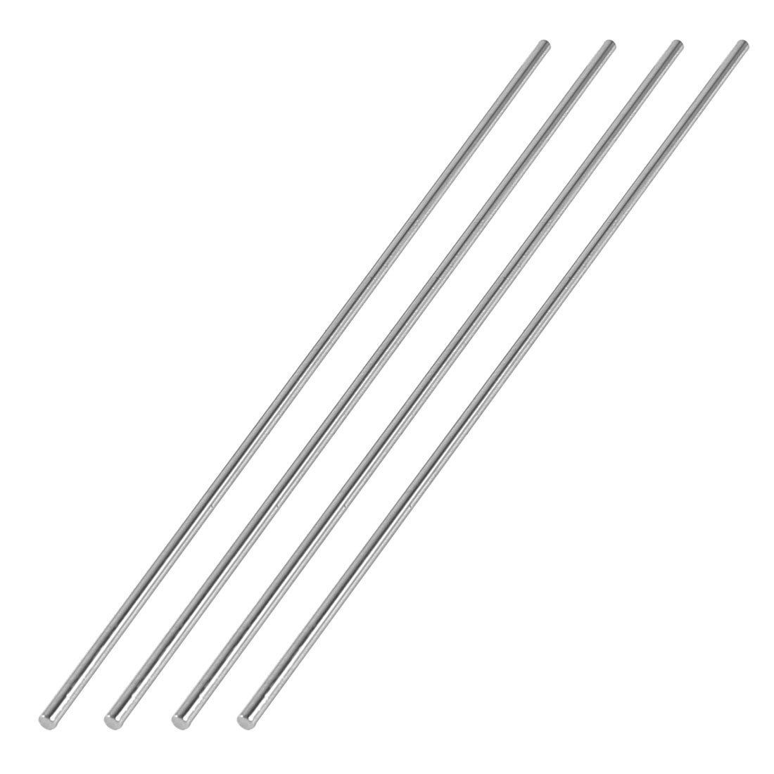 4Pcs 150mm x 2mm Silver Tone Metal Round Rod for RC Aircraft Model
