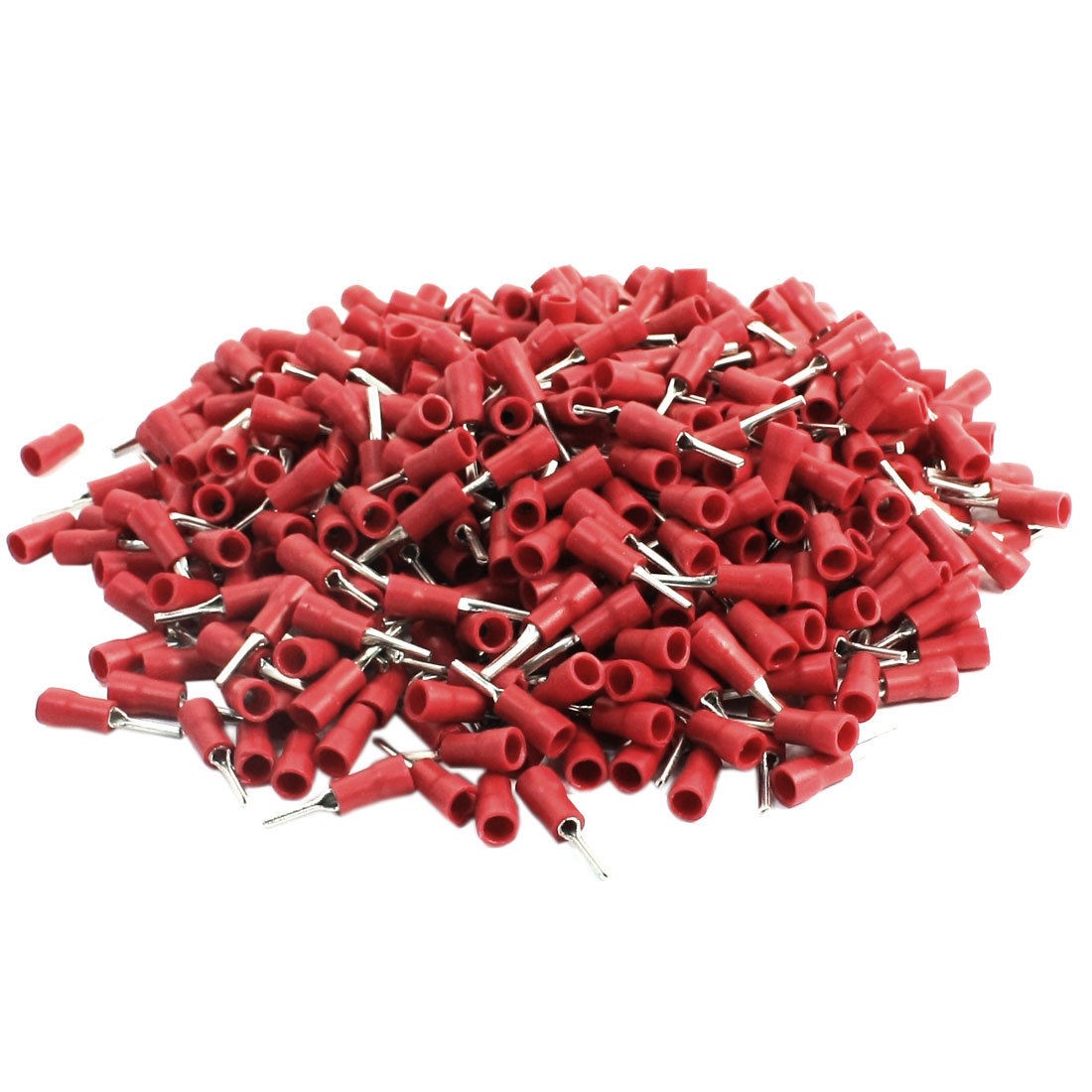 505Pcs Crimp Connector Insulated Pin Terminal Red for AWG 22-16 Wire