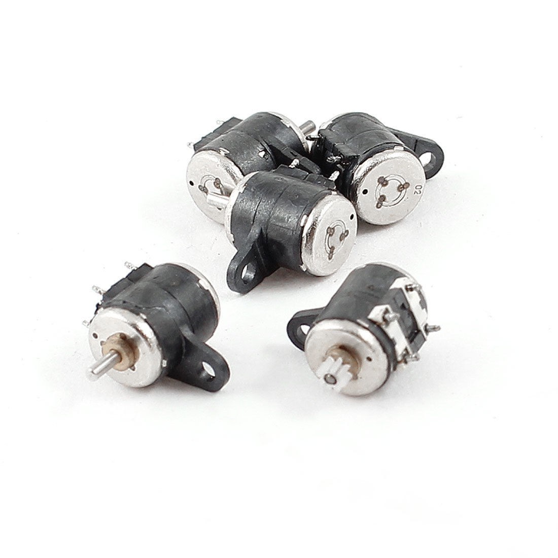 3-5V 2 Phase 4 Wire 20 Ohm 6mm Dia Mini Stepper Motor 5Pcs
