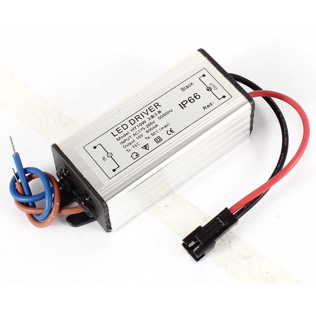 Water Resistant Driver Adapter AC 175-265V 10V 600mA Output for 10W LED Light