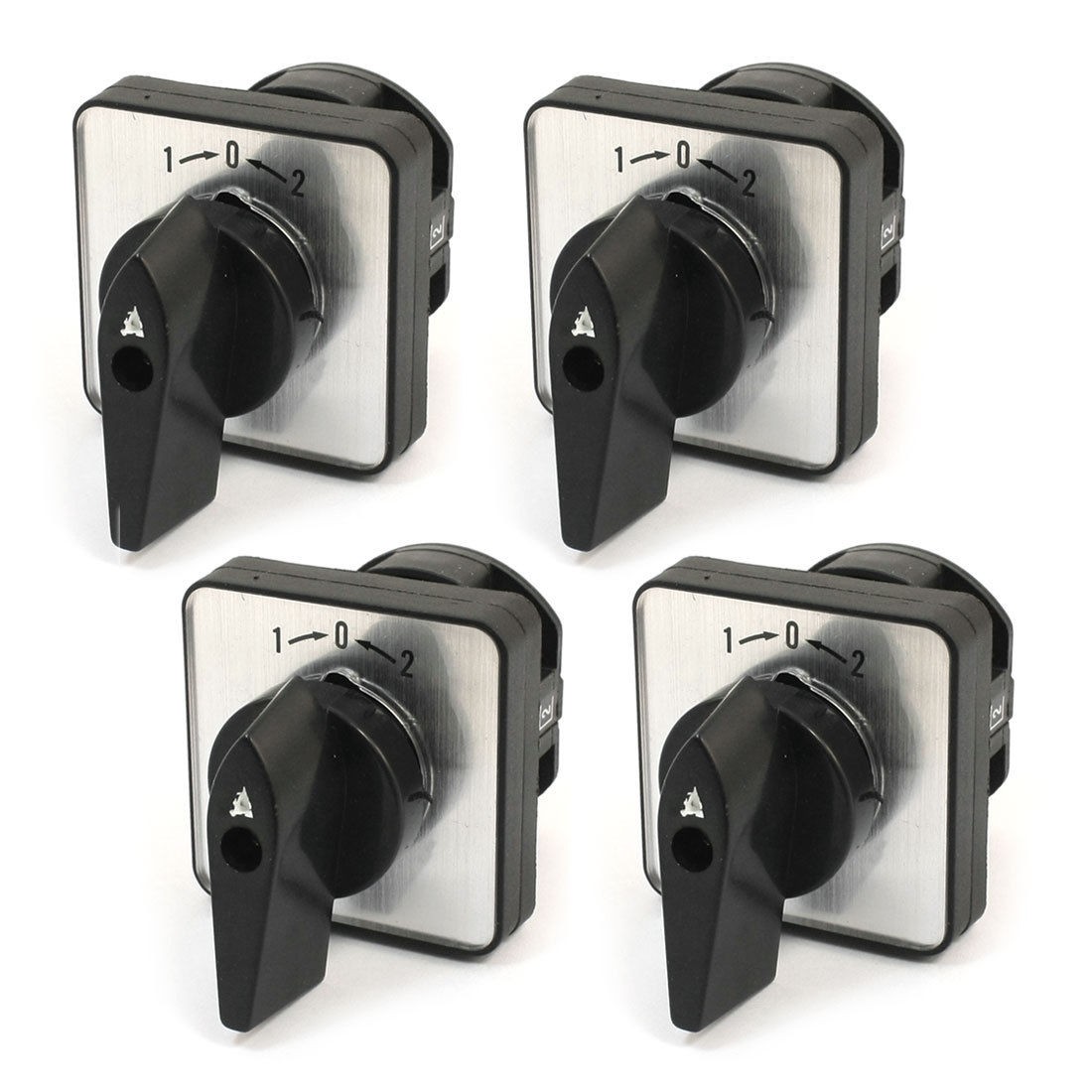 4pcs Panel Mount 3 Positions Combination Changeover Switch LW8-10B/1