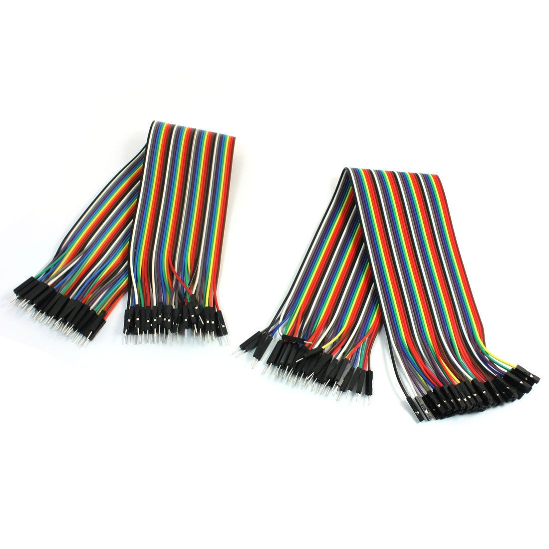 30cm Long 2.54mm 1P-1P 40P Cable Connection Jumper Wire Line 2Pcs