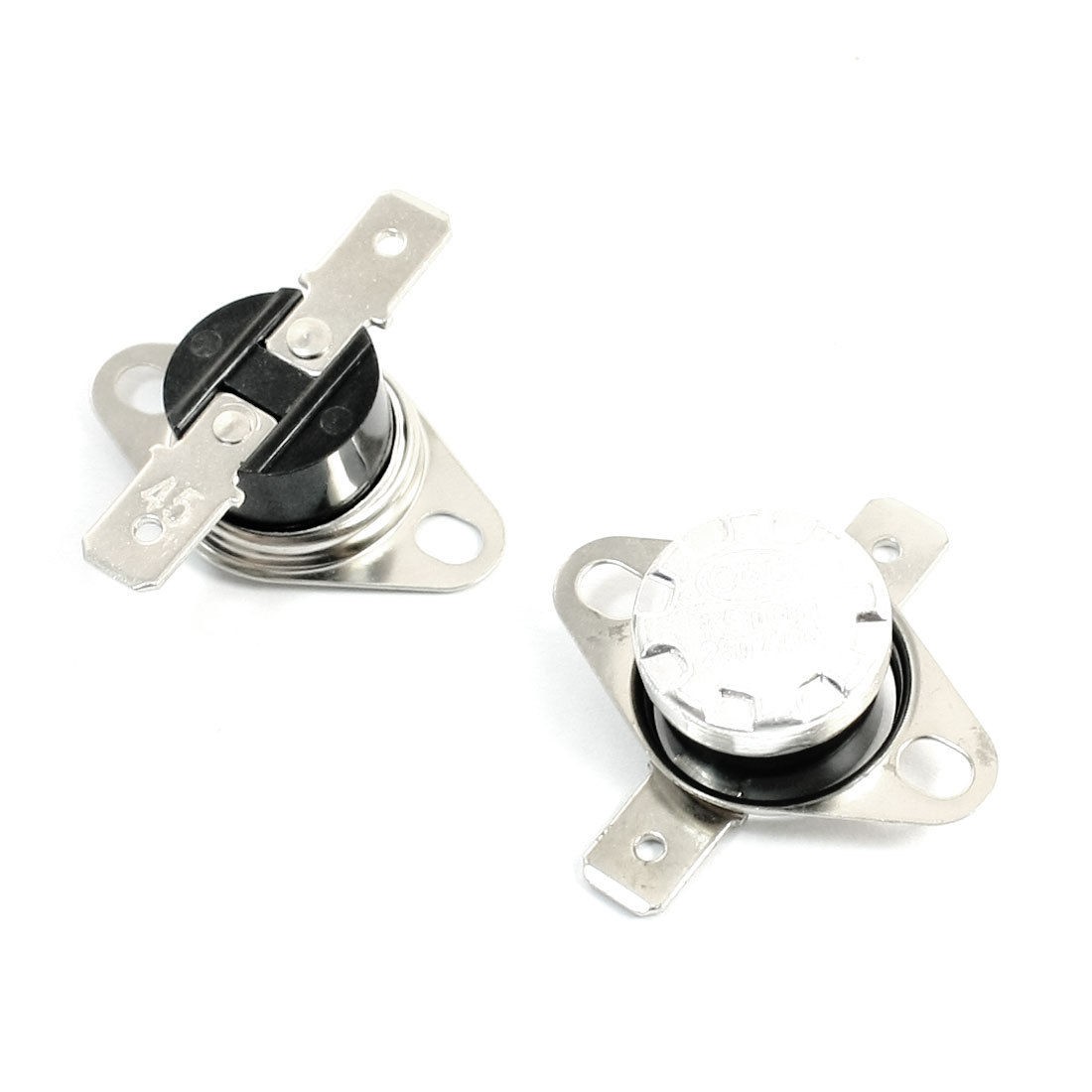 2pcs KSD301 Normally Closed 45C Temperatur Controlled Switch AC250V 10A