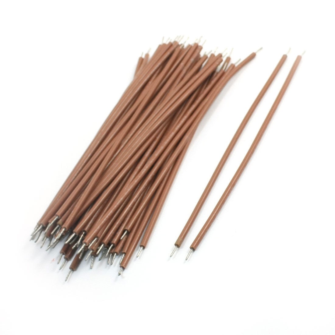 50pcs Brown 2.3x120mm Tin Plated Silicone Brushless Motor 22AWM Wire