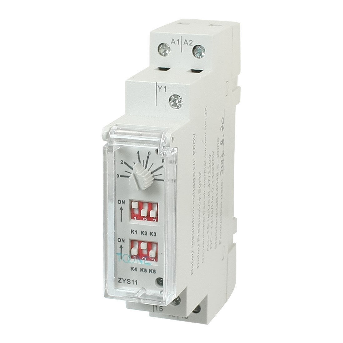 ZYS11 260V 3A 0.6s-100h DIN Rail Auto Timer Delay w on/off Switch