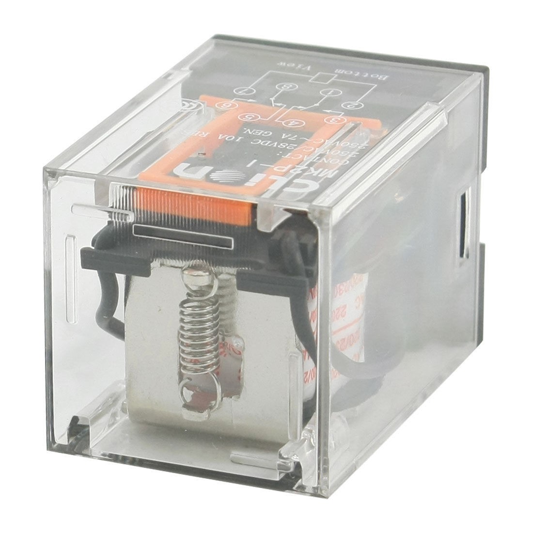 AC 220V/230V Coil Voltage PCB Power Relay 8 Pins DIN Rail DPDT 2NO 2NC MK2P-1