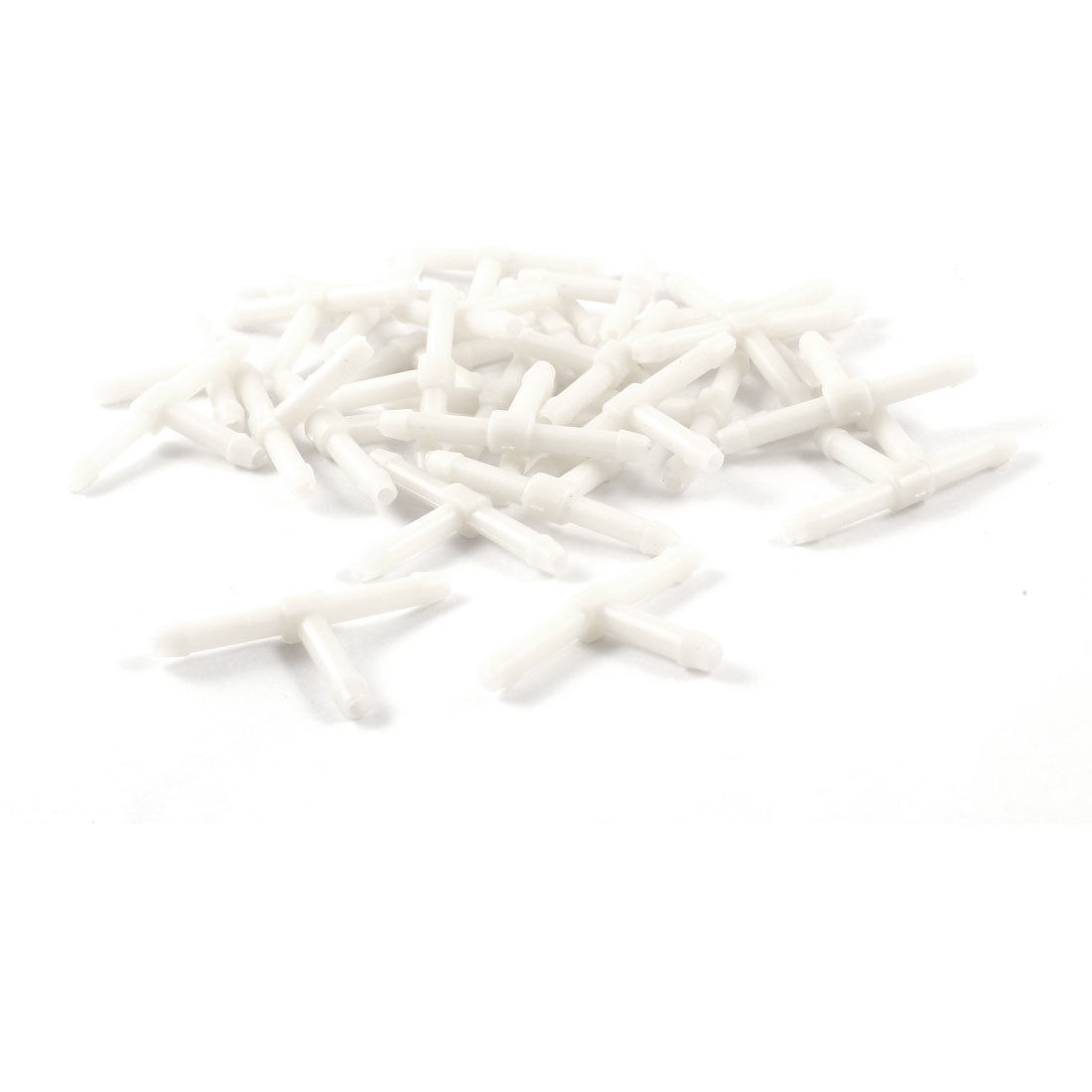 4mm Inner Diameter T Design PP-R Pipe Connector Fittings White 100Pcs
