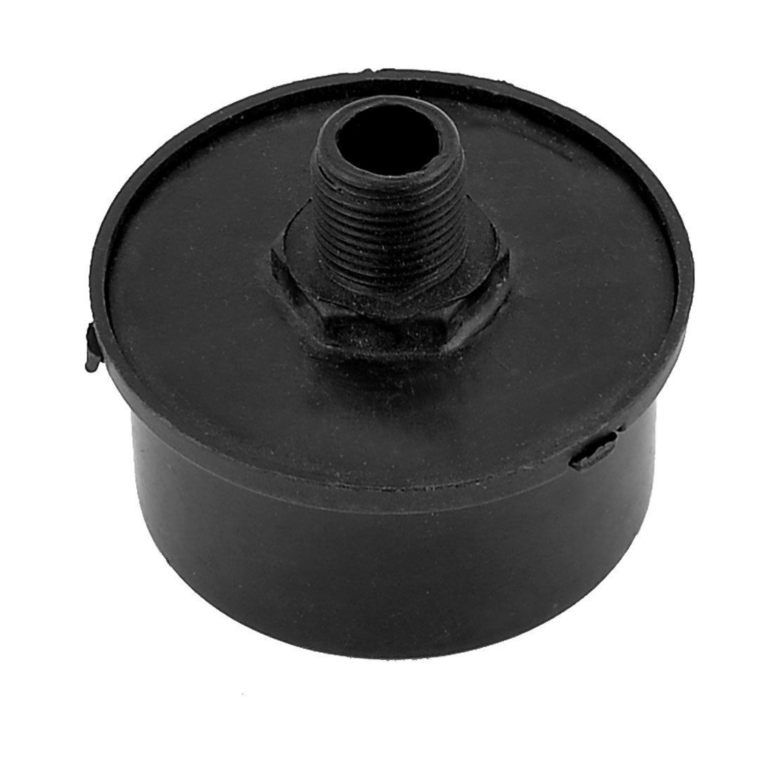 16mm Male Thread Plastic Air Compressor Intake Filter Silencer Black