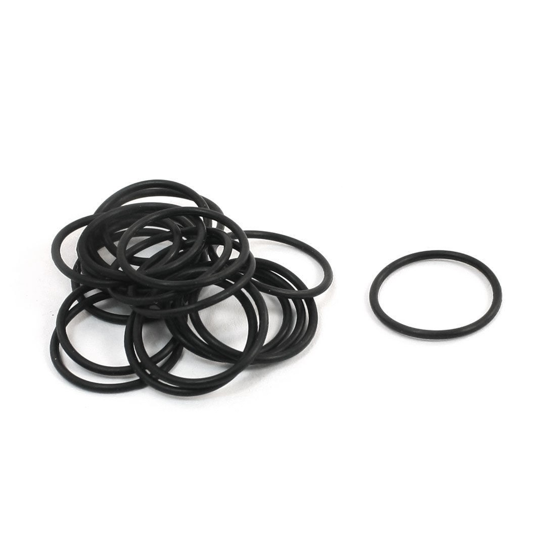 20Pcs 16mm x 1mm Metric Rubber Sealing Oil Filter O Rings Gaskets Black