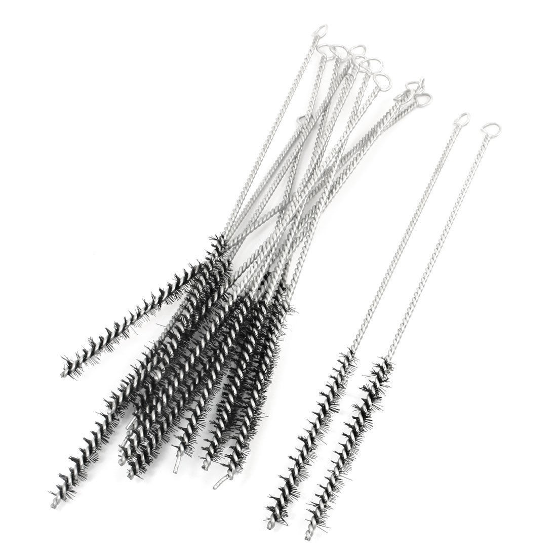 Metal Tubing Cleaning Tool Single Stem Bore Brushes 14mm x 300mm 15 Pcs