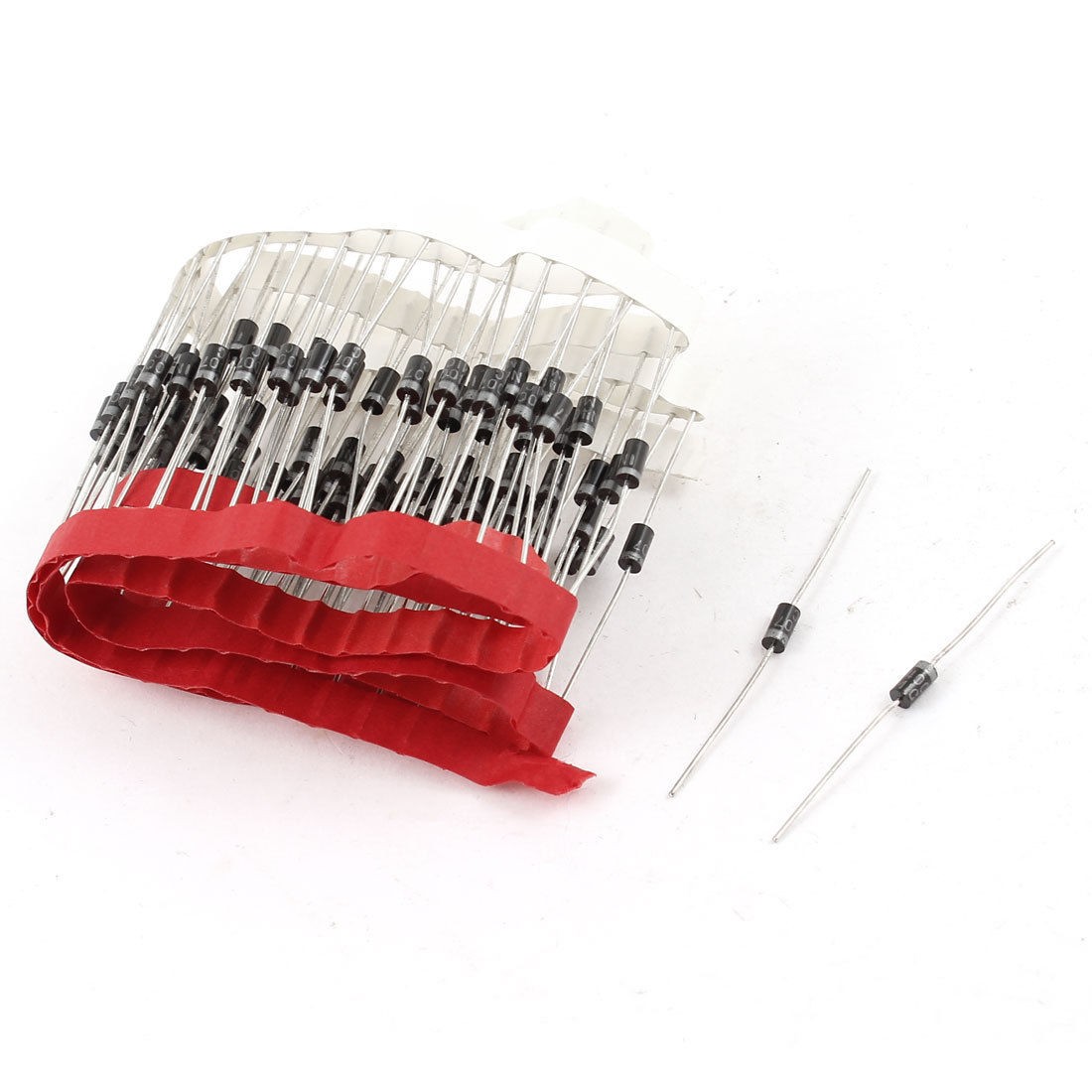 1000V 1A Plastic Encapsulated Silicon Rectifier Diodes 100 Pcs