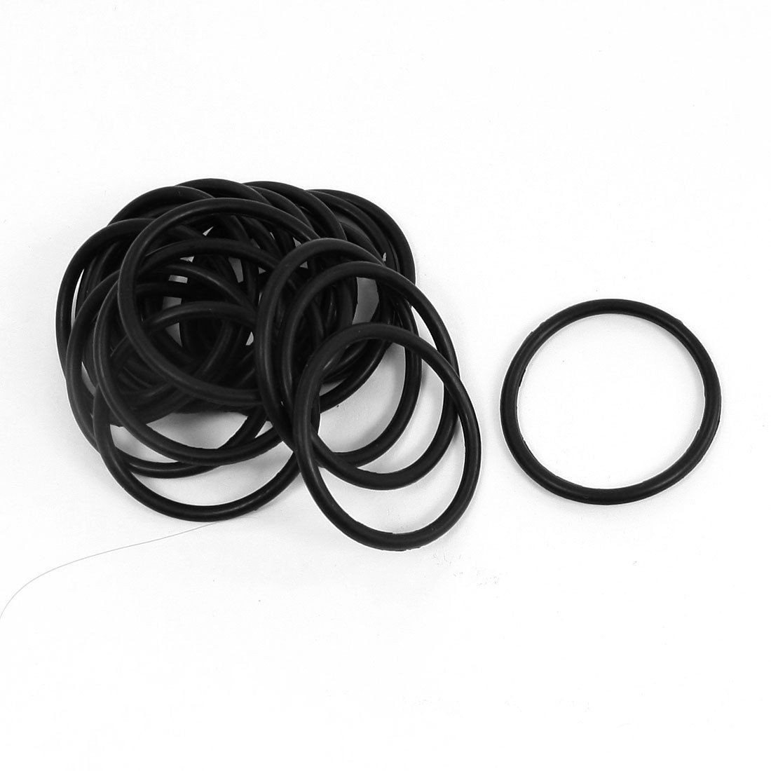 20 Pcs Black Rubber Oil Seal O Ring Sealing Gasket Washer 27x23x2mm