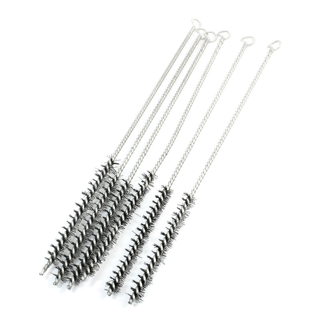 6 Pcs 300mm Length 14mm Metal Tubing Twisted Wire Bore Cleaning Brushes
