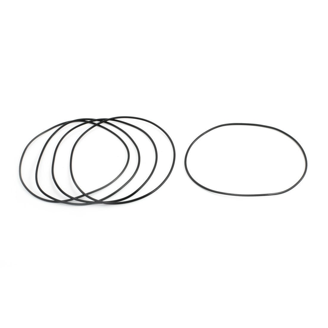 5Pcs 130mm OD 2.4mm Cross Section Industrial Rubber O Ring Seal Gasket