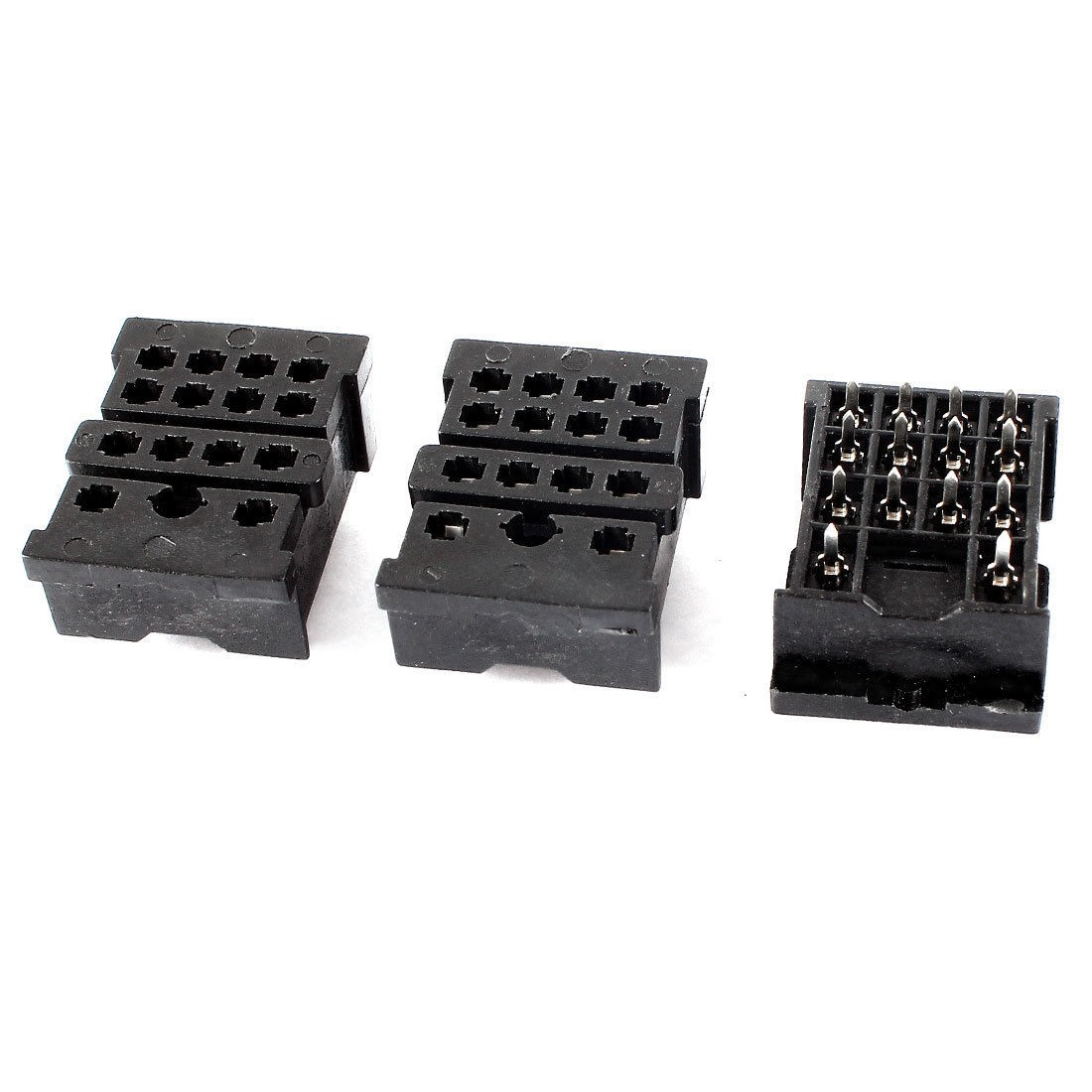 3 Pieces Black 20 Pin Voltage Relay Socket Base Holder 18F-2Z-A2 10A 300V