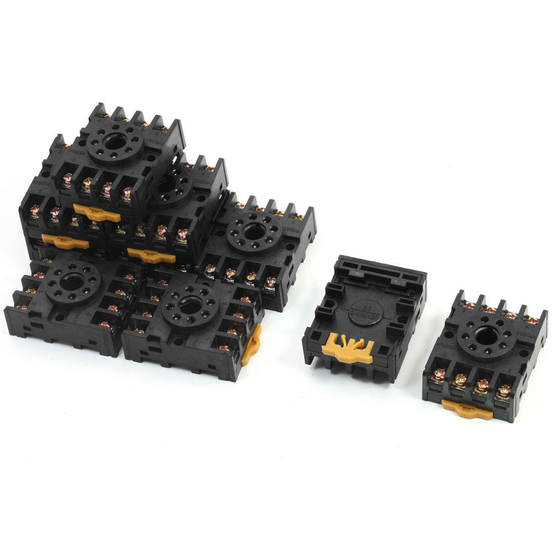 10pcs 8 Pin Power Timer Relay Socket Base Holder PF083A for MK2P-I DH48S