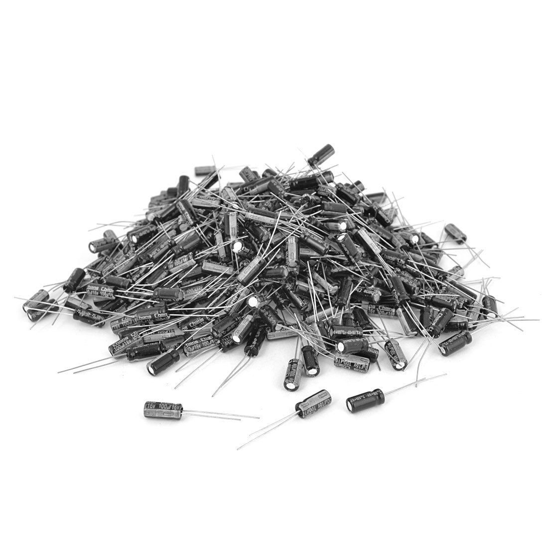 1000 Pcs 5mm x 11mm 100UF 16V Polarized Radial Electrolytic Capacitor