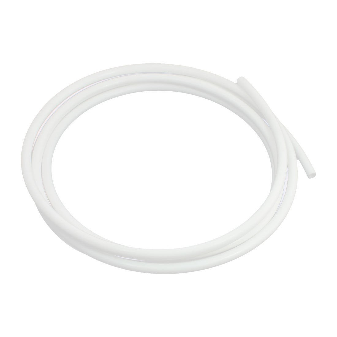 Industry 10 Ft Length 7mm Inner Diameter White Flexible Plastic Pipe Tubing
