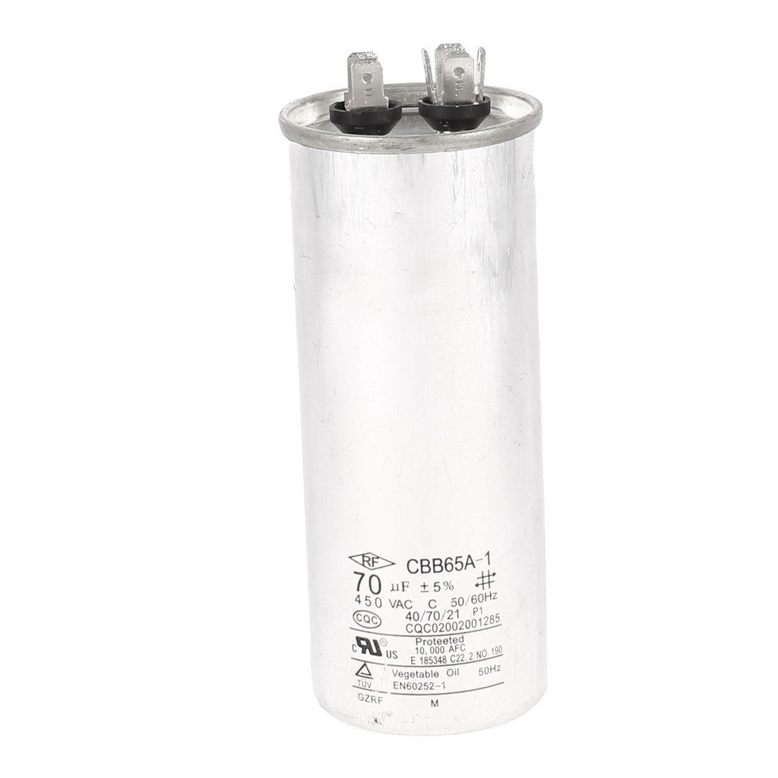 Generators 70uF Metallized Polypropylene Film Motor Capacitor CBB65A-1