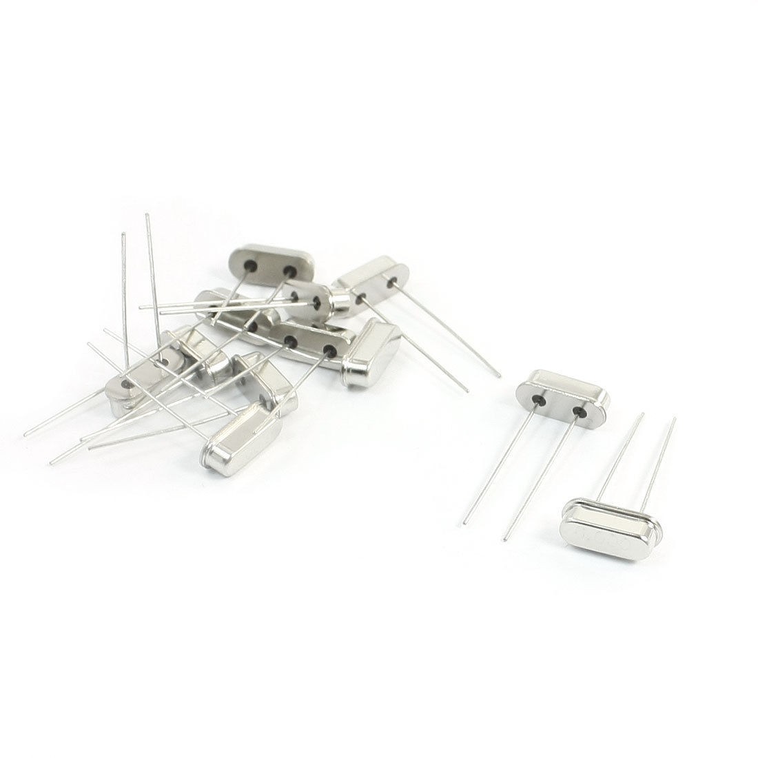 12pcs Silver Tone Metal Housing DIP Crystal Oscillator 6MHz 20PF