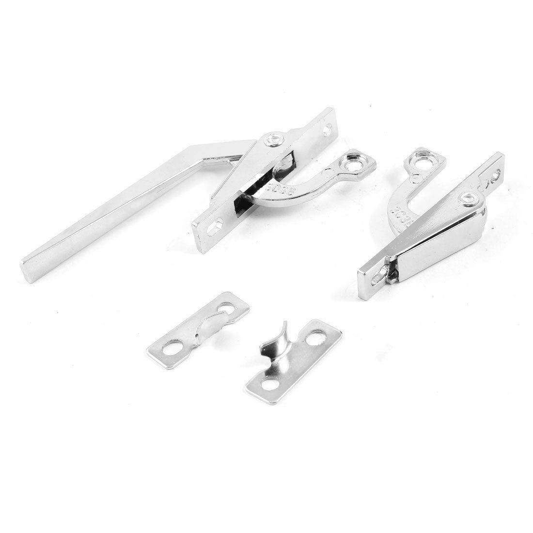 Metal Adjustable Fixing Knob Handles Lever Set Silver Tone