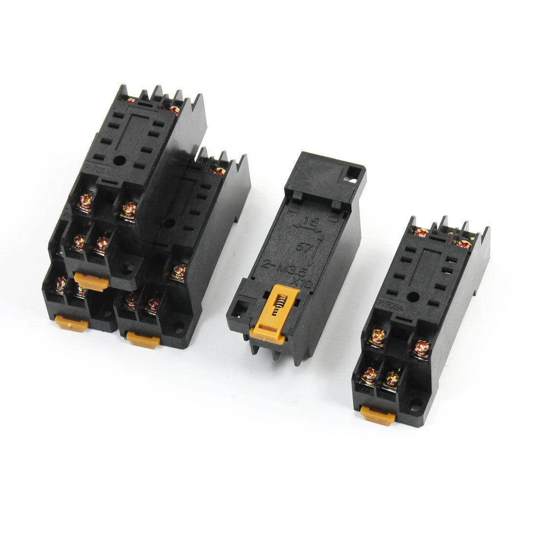 5pcs PYF08A 35mm DIN Rail Mounted Power Relay Socket Base for HH52P MY2J