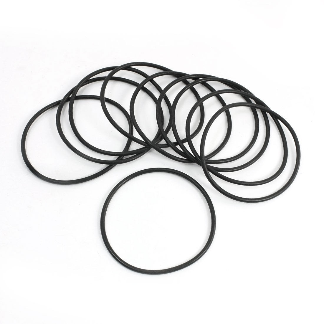 10 Pcs Flexible Rubber Water Resistant O Rings Washers 68.3mm x 2.65mm