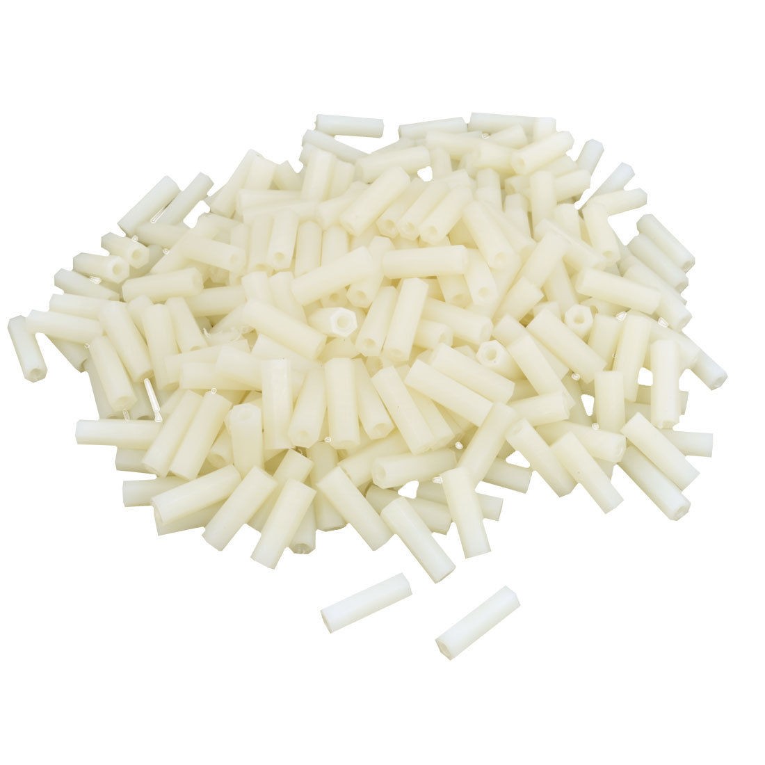 400 Pcs M3 x 18mm Nylon Insulation Hex Hexagonal Threaded Spacer Support