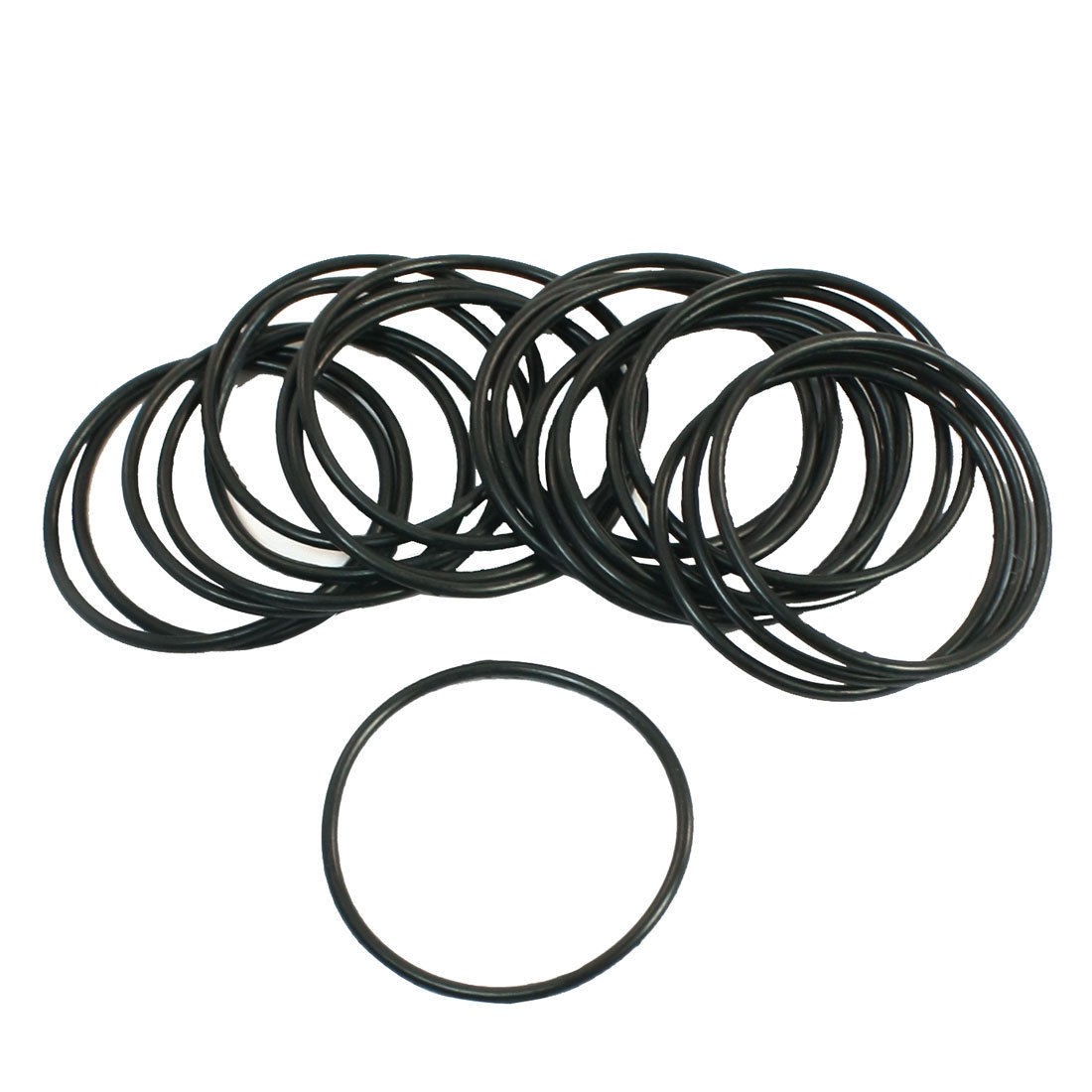20 Pcs Black Rubber Oil Seal Filter O Rings Washers 32 x 29 x 1.5mm