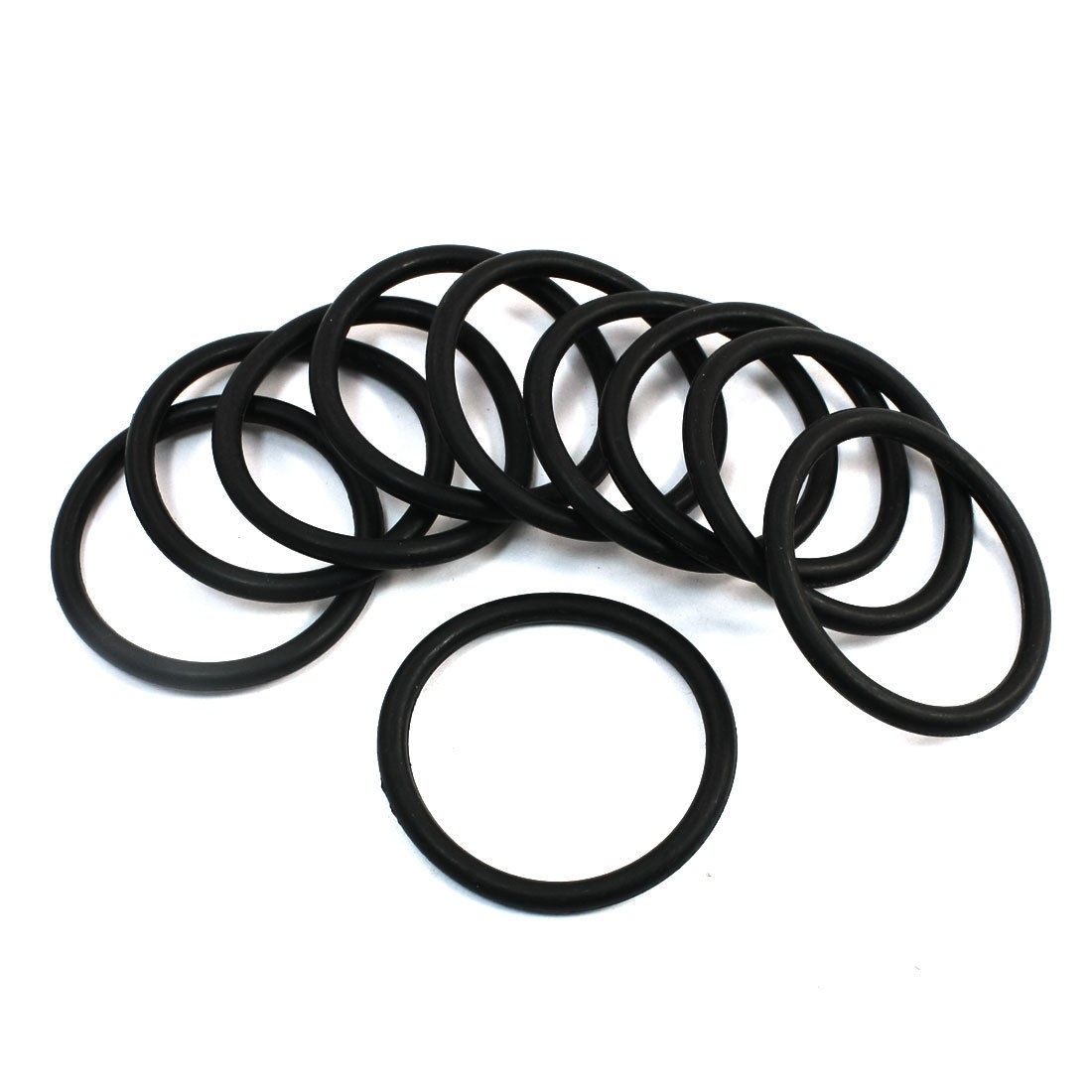 10Pcs 46mm x 38mm x 4mm Mechanical Rubber O Ring Oil Seal Gaskets Black