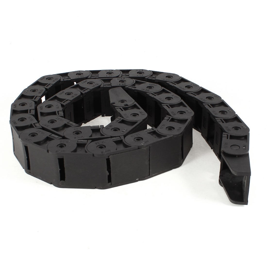 105cm Long Machine Plastic Towline Drag Chain Black 18mm x 25mm