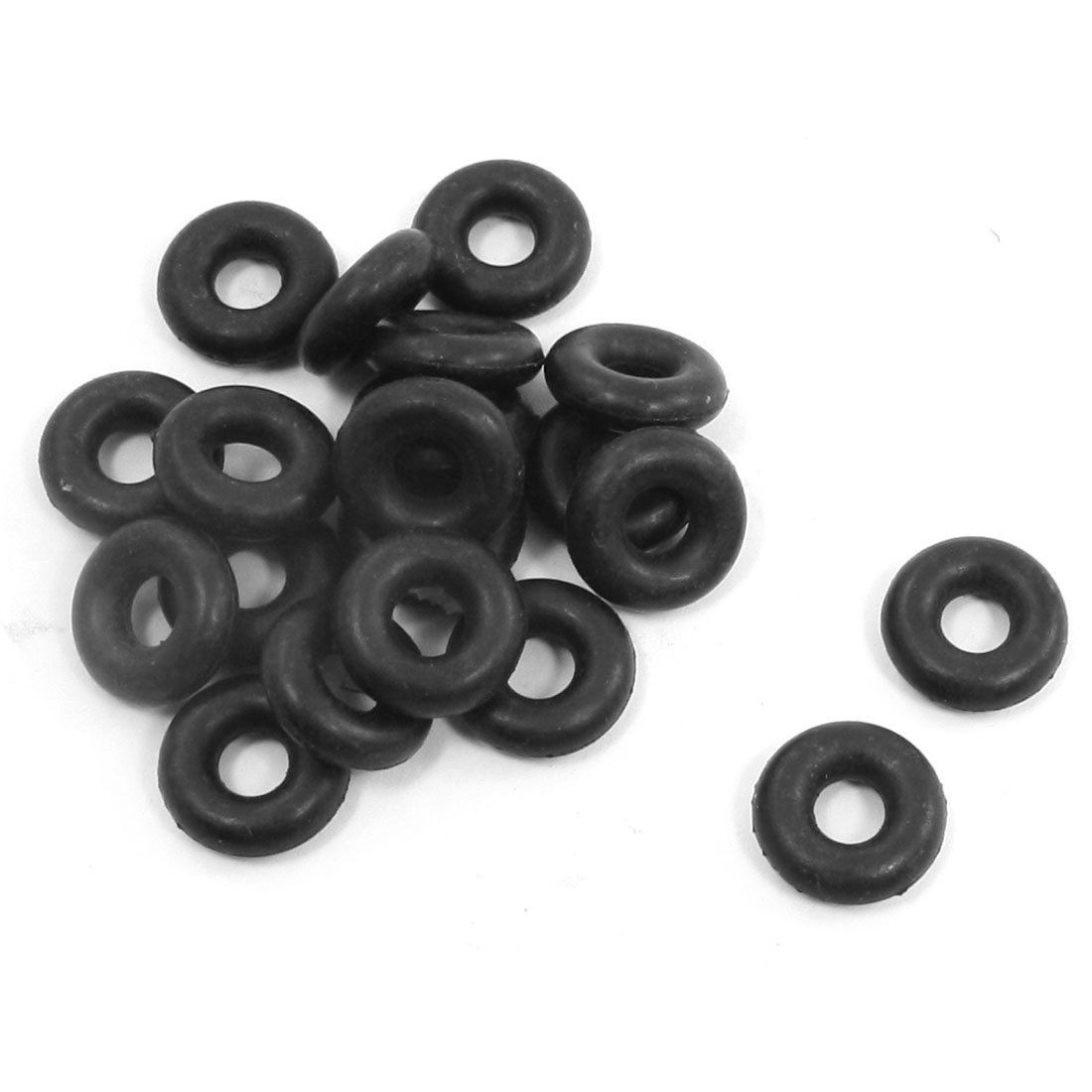 20pcs 10mm Outside Dia 3.1mm Thickness Industrial Rubber O Rings Seals