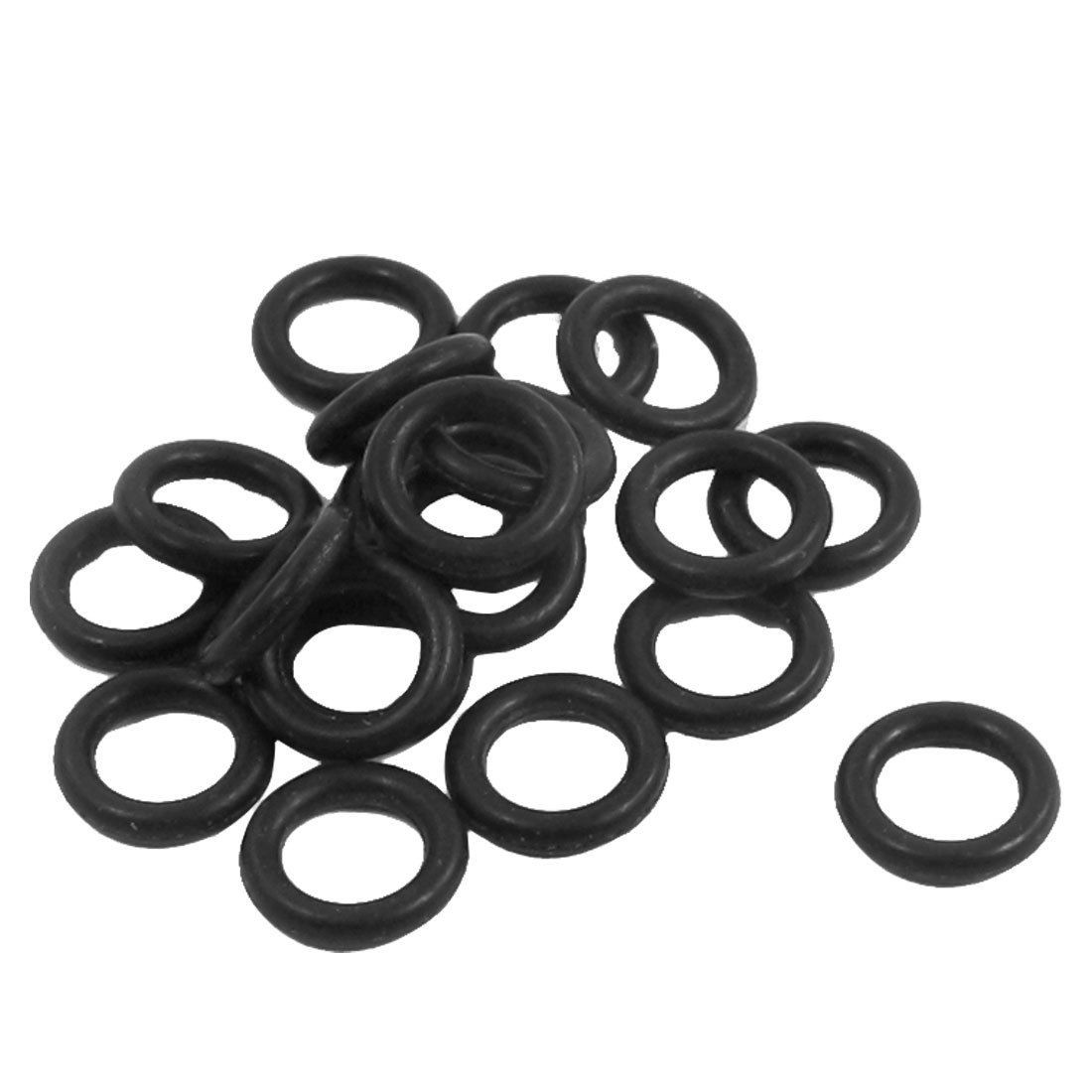 10Pairs Replacement Black 9.6mm x 1.8mm Rubber O Ring Oil Seal Gasket