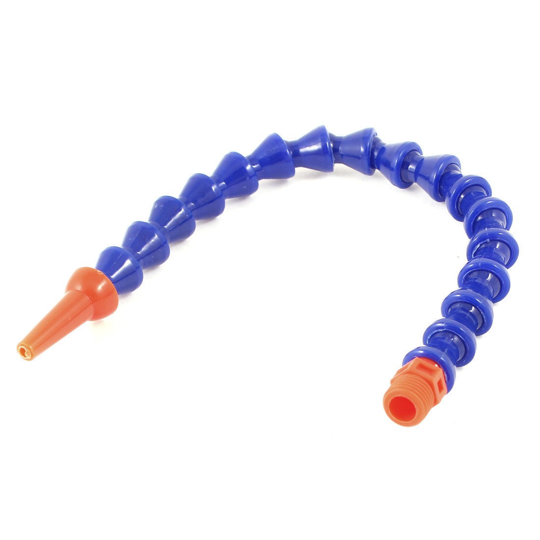 Royal Blue 1/4PT Thread Round Nozzle Flexible Coolant Pipe